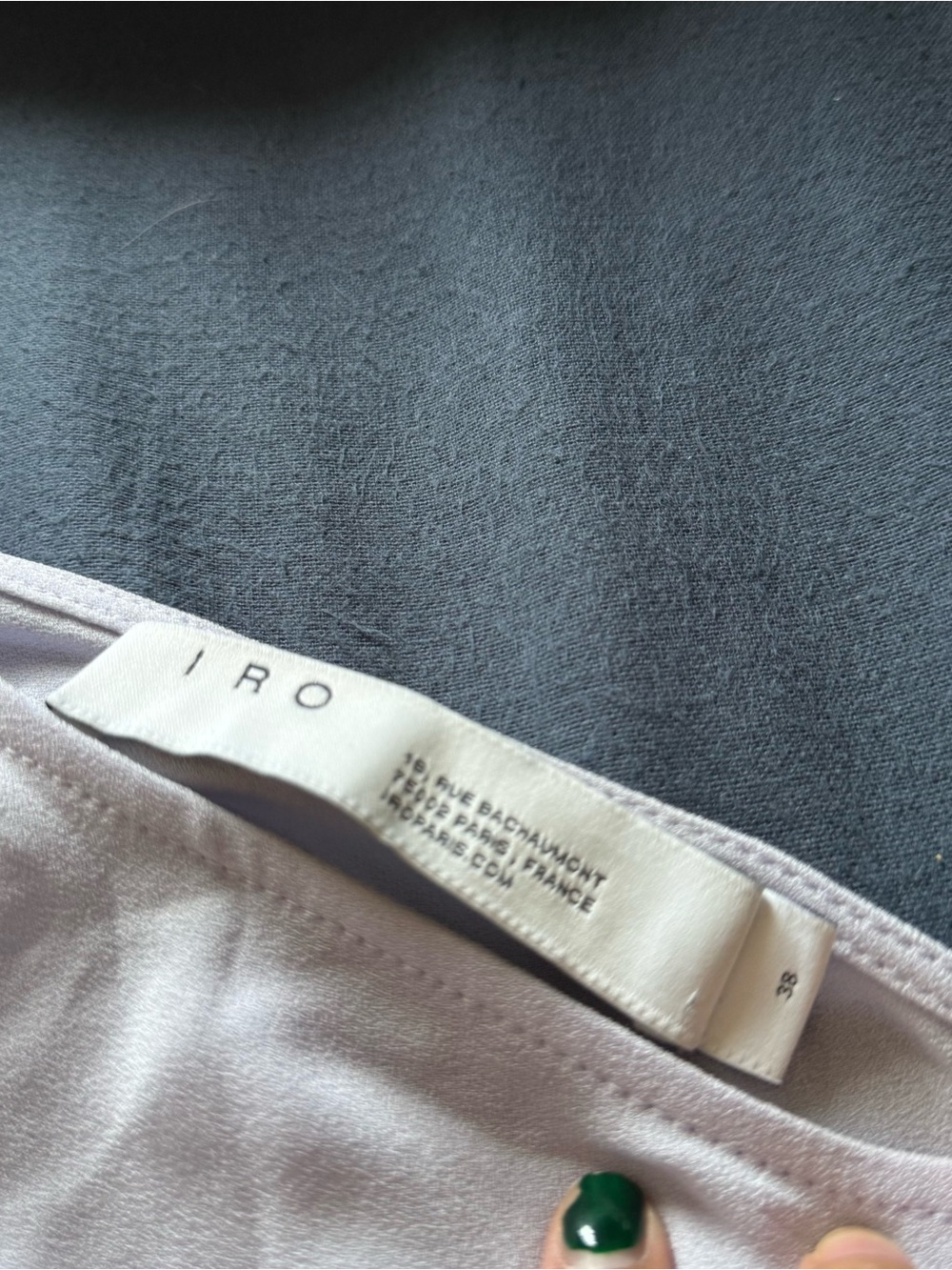 IRO One-Shoulder Lavender Ruffle Dress - Picture 2 of 7